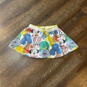 SOLD Mini Boden Multicolor Dog Print Skirt